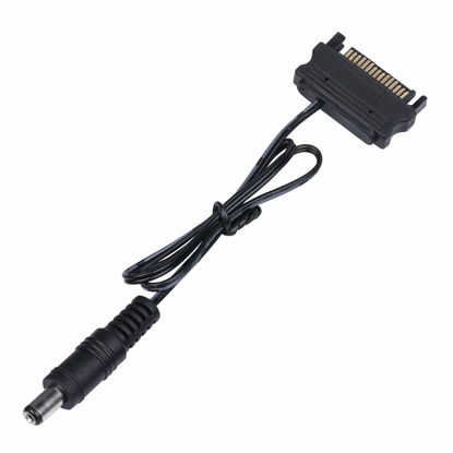 Picture of DS Male SATA Connector to 12V DC Plug Power Adapter Cable (DC Plug 5.5MM x 2.1MM, O Series)