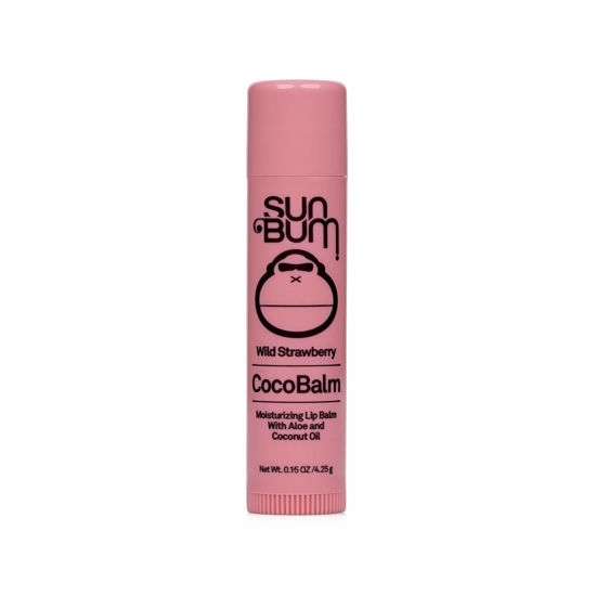 Picture of Sun Bum Wild Strawberry Cocobalm | Hydrating Lip Balm with Aloe | Paraben Free, Silicone Free,| 0.15oz Stick