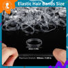 Picture of Clear Hair Elastics, Teenitor Clear Rubber Bands for Hair, Clear Hair Ties