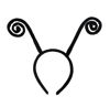 Picture of Liatunou Butterfly Antenna Headband Moth Headband Bug Antenna Headband Accessories for Halloween Christmas Party (Black)