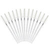 Picture of GCQQ 50PCS Crystal Mascara Wands Disposable Eyelash Eyebrow Spoolie Brush for Makeup Eyelash Extensions (White)