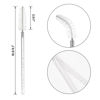 Picture of GCQQ 50PCS Crystal Mascara Wands Disposable Eyelash Eyebrow Spoolie Brush for Makeup Eyelash Extensions (White)