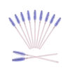 Picture of GCQQ 50PCS Crystal Mascara Wands Disposable Eyelash Eyebrow Spoolie Brush for Makeup Eyelash Extensions (Purple)