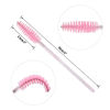 Picture of GCQQ 50PCS Crystal Mascara Wands, Disposable Eyelash Eyebrow Spoolie Brush for Makeup Eyelash Extensions, Eyebrow Spoolie for Lash Extension(Pink)