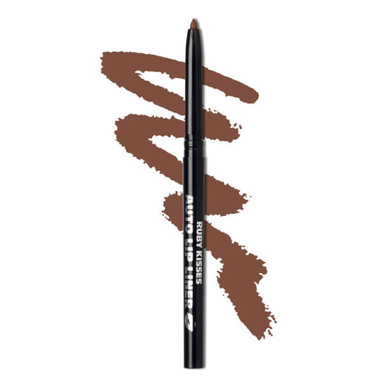 Picture of Ruby Kisses Auto Lip Liner Pencil, Long Lasting, Smooth Application Mechanical Lip Liner Pencil (Espresso)