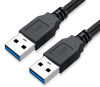 Picture of Qmiypf USB to USB Cable 3FT - USB 3.0 Cable USB A to USB A USB Male to Male Double End USB to USB Cord Compatible with Hard Drive Enclosures, Laptop Cooler and More