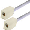 Picture of GIEHOUGRIO RJ11 8P4C Coupler,Telephone Line Connector Coupler, Inline Keystone Jack Female to Female Straight Telephone Cable Cord Extension Adapter Beige-2Pack