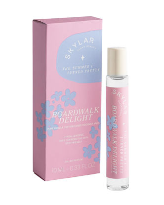 Picture of Skylar The Summer I Turned Pretty Boardwalk Delight Eau de Perfume - Hypoallergenic & Clean Perfume for Women & Men, Vegan & Safe for Sensitive Skin - Sweet Perfume - Notes of Cotton Candy & Vanilla