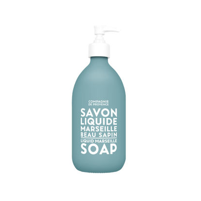 Picture of Compagnie de Provence Savon de Marseille Extra Pure Liquid Soap - Festive Pine - 16.7 Fl Oz Glass Pump Bottle