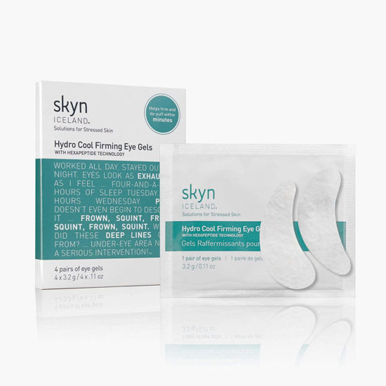 Picture of skyn ICELAND Hydro Cool Firming Eye Gels: Under-Eye Gel Patches to Firm, Tone and De-Puff Under-Eye Skin, 8 Pairs