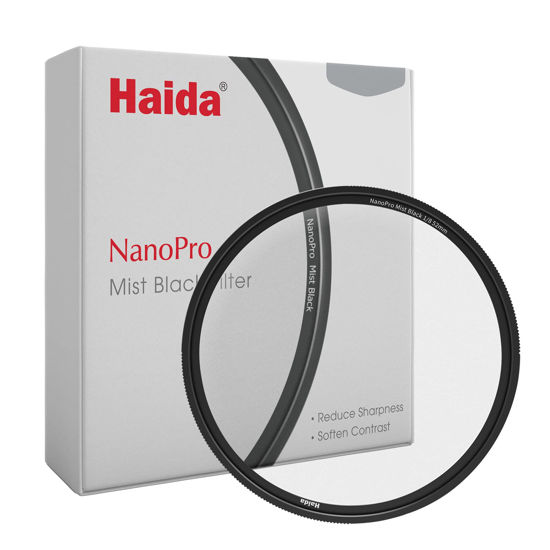 Picture of Haida NanoPro Multi-Coating Cinematic Effect Filter Mist Black 1/8 Soft Focus Optical Glass Filter Character Shooting Effect Filter（52mm）