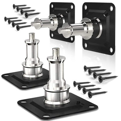 Picture of LimoStudio [4-Pack] Wall and Ceiling Mount with 5/8” Stud and 1/4" Thread with Screws for Photo Studio and Video Shooting, AGG3212