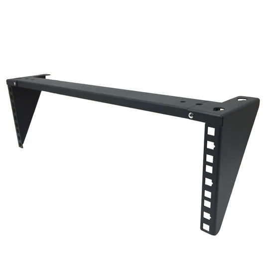 Picture of Jingchengmei 3U Lightweight Foldable Wall Mount Patch Panel Bracket - 19 inch Steel Vertical Mounting Bracket for Network and Data Equipment (3U35P)