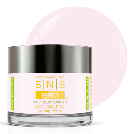 Picture of SNS Nail Dip Powder, Natural Fill (Natural/Nudes, Sheer) - Long-Lasting Acrylic Nail Color & Polish Lasts up to 14 days - Low-Odor & No UV Lamp Needed - 2 Oz