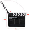 Picture of Acouto Director Clip Board Acrylic Director Scene Clapperboard TV Movie Action Board Film Cut Prop with Pen Directors Clapperboard 11.8 x 9.8 x 0.7inch (Black)