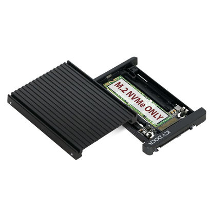 Picture of ICY DOCK M.2 PCIe 3.0/4.0 NVMe SSD to 2.5" U.2 SSD Converter/Mounting Adapter with Heatsink | EZConvert MB705M2P-B