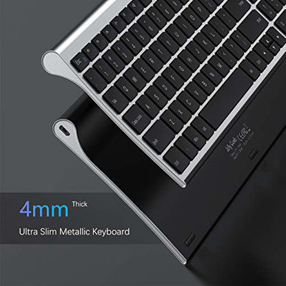 Picture of Rechargeable Wireless Keyboard Mouse Combo, Jelly Comb 2.4GHz Ultra Slim Compact Full Size Wireless Keyboard Mouse for Laptop, PC, Desktop Computer, Windows OS