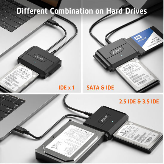 Getuscart Alxum Sata Ide To Usb C Hard Drive Data Transfer Kit With Power Ide To Sata Adapter