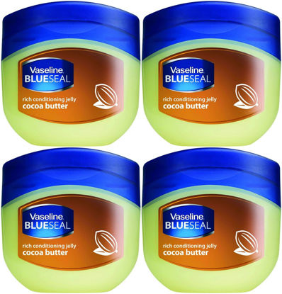 Picture of Vaseline Rich Conditioning Petroleum Jelly, Cocoa Butter, 3.4 Ounce (Pack of 4)