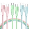 Picture of USB C Charger Cable, 60W PD [3-Pack 6FT] USB C to USB C Cable Fast Charging Type C Charger Compatible with iPad Mini 6,Pro 2022, iPad Air 5/4, MacBook Air/Pro, Samsung S23/S22/S21/S20 Ultra, Switch