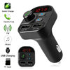 Picture of Handsfree Call Car Charger Wireless Bluetooth 5.0 FM Transmitter Radio Receiver, Mp3 Audio Music Player Stereo Adapter, Dual USB Port Charger Auto Smart Aux Charger