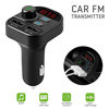 Picture of Handsfree Call Car Charger Wireless Bluetooth 5.0 FM Transmitter Radio Receiver, Mp3 Audio Music Player Stereo Adapter, Dual USB Port Charger Auto Smart Aux Charger