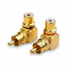 Picture of Cable Matters 2-Pack Right Angle RCA Adapter, 90 Degree RCA Adapter