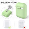 Picture of LELONG Compatible with AirPods Case Cover, Soft Silicone Protective Case Cover with Keychain Compatible with Apple AirPods 2nd 1st Charging Case Men Women [Front LED Visible] Mint Green