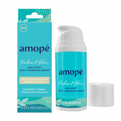 Picture of Amopé Radiant Glowing Skin Leg & Foot Daily Hydrating Serum, 3.5 FL OZ, Body Lotion, Feet Cream, Moisturizer, Nourishing Complex of Collagen - Shea Butter - Vitamin E