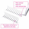 Picture of Premade Fans Eyelash Extensions 4D 0.10 C Curl Lash Fans Premade Volume Lash Extensions Individual Eyelashes Extension Supplies FADLASH (4D-0.10C, 14mm)