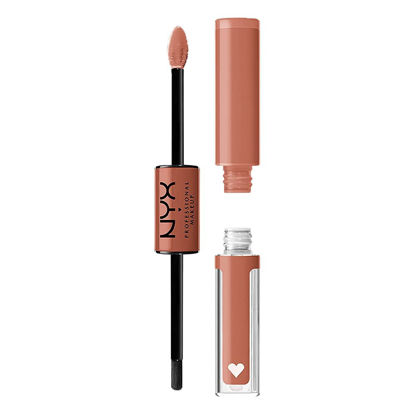 Picture of NYX PROFESSIONAL MAKEUP Shine Loud, Long-Lasting Liquid Lipstick with Clear Lip Gloss - Goal Crusher (Mid-Tone Beige)