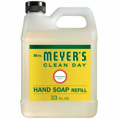 Picture of MRS. MEYER'S CLEAN DAY Hand Soap Refill, Made with Essential Oils, Biodegradable Formula, Honeysuckle, 33 oz