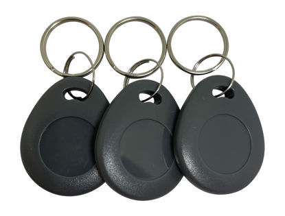 Picture of AuthorizID 2 - 26 Bit H10301 125 KHz Proximity Thick Grey Fobs Wiegand T5577 chip. Compatible with 1386 1326 7610 1586 1391 and 1346. Works with Nearly All Access Control Systems. Free tech Support.