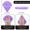 Picture of 12 Pieces Triangle Powder Puff Face Cosmetic Makeup Puff for Loose Powder Soft Body Washable Reusable Foundation Sponge Mineral Powder Wet Dry Makeup Tool(Purple,Small)