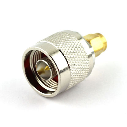 Picture of DGZZI 2-Pack N Male to SMA Male RF Coaxial Adapter N to SMA Coax Jack Connector