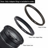 Picture of 72mm-77mm Step Up Ring(72mm Lens to 77mm Filter, Hood,Lens Converter and Other Accessories) (2 Packs), Fire Rock 72-77 Aerometal Camera Lens Filter Adapter Ring…