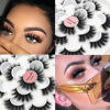 Picture of Veleasha Eyelashes Fluffy Lashes Pack 7 Multiple Pairs Thick Volume Mink Eyelashes Faux Full Eye Lashes for Dramatic Makeup (Fluffy)