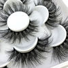 Picture of HBZGTLAD new 5 Pairs 25 mm 3d Mink Lashes Bulk Faux with Custom Natural Mink Lashes Pack Short Wholesales Natural False Eyelashes (ZM-4)