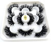 Picture of HBZGTLAD new 5 Pairs 25 mm 3d Mink Lashes Bulk Faux with Custom Natural Mink Lashes Pack Short Wholesales Natural False Eyelashes (9D-07)