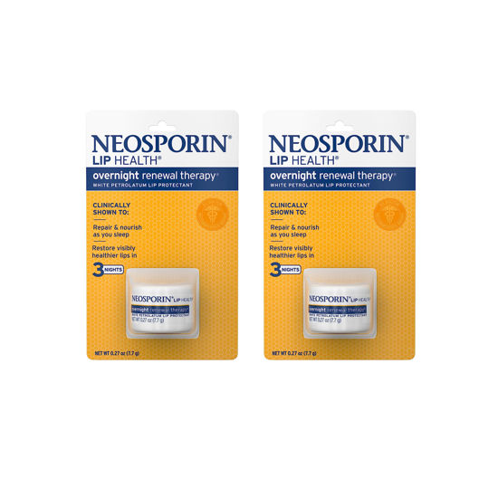 Picture of Neosporin Lip Health Overnight Renewal Therapy, 0.27 Oz, Pack of 2