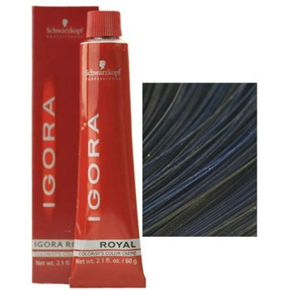 Picture of Schwarzkopf Professional Igora Royal Permanent Hair Color, 1-1, Blue Black, 60 Gram