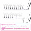 Picture of Premade Lash Extensions Fans 4D Matte Black Premade Fans Eyelash Extensions Pointed Base Middle Stem Faux Mink Volume Lash Extension Supplies (4D-0.07-D, 10mm)