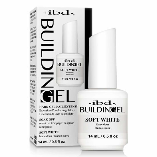 Picture of IBD Building Gel, Hard Gel Nail Extension, Soft White, 0.5 oz