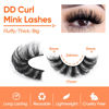 Picture of Mink Lashes Fluffy False Eyelashes 20mm Full Wispy Lashes 8D Volume Curly Fake Eyelashes 7 Pairs Faux Mink Lashes Multipack by TOOCHUNAG