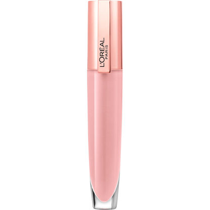 Picture of L’Oréal Paris Makeup Tinted Lip Balm-in-Gloss, Glow Paradise Hydrating Liquid Lip Color with Hyaluronic Acid, Ultra-Gentle, Non-Sticky Formula, Pristine Pink, 0.23 Fl Oz