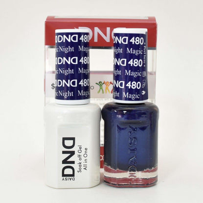 Picture of DND Soak Off Gel Polish Dual Matching Color Set 480, Magic Night