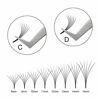 Picture of Volume Lash Extensions 3D 4D 5D 6D 7D 8D 9D 10D 0.07 0.10 MIX9-16 12-15 8-20mm C D Curl Premade Fans Volume Eyelash Extensions Long Stem(6D 0.07D 13mm)