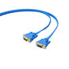 Picture of DTech 3m Ultra Slim Flat Computer Monitor VGA Cable 10 Feet 15 Pin Male to Male Connector Wire - Blue