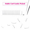 Picture of Pre Made Eye Lash Extension Fans 3D 0.07 Premade Fans Eyelash Extensions C Curl Premade Fans Volume Pre Fanned Lash Extension Supplies FADLASH (3D-0.10C, 20mm)