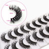 Picture of Veleasha Russian Strip Lashes DD Curl False Eyelashes Fluffy Wispy Faux Mink Lashes 10 Pairs Pack (D04)